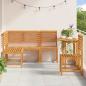 Preview: Gartenbänke Set 4 pcs Braun Akazie Massivholz