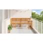 Preview: Gartenbänke Set 3 pcs Braun Massivholz Akazie