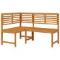 Preview: Gartenbänke Set 3 pcs Braun Massivholz Akazie