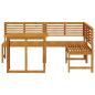 Preview: Gartenbänke Set 3 pcs Braun Massivholz Akazie