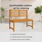 Preview: Garten Bistro Set 3 pcs Braun Massivholz Akazie