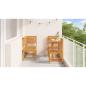 Preview: Garten Bistro Set 5 pcs Braun Massivholz Akazie