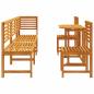 Preview: Garten Bistro Set 6 pcs Braun Massivholz Akazie