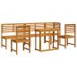 Preview: Garten Bistro Set 6 pcs Braun Massivholz Akazie