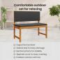 Preview: Garten Bistro Set 4 pcs Braun Massivholz Akazie