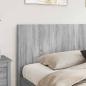 Preview: Bettgestell mit Stauraum und Kopfteil Sonoma-Grau 200 x 200 cm