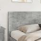 Preview: Bettgestell mit Stauraum und Kopfteil Betongrau 180 x 200 cm