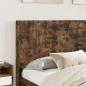 Preview: Bettgestell mit Stauraum und Kopfteil Räuchereiche 120 x 200 cm
