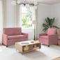Preview: ARDEBO.de - Sofa Set 2 stk. Rosa Samt