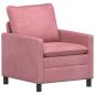 Preview: Sofa Set 2 stk. Rosa Samt