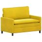 Preview: Sofa Set 2 stk. Gelb Samt