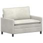 Preview: Sofa Set 2 stk. Creme Samt