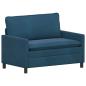 Preview: Sofa Set 2 stk. Blau Samt