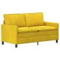 Preview: Sofa Set 2 Stk. Gelb Samt