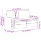 Preview: Sofa Set 2 Stk. Gelb Samt