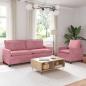 Preview: ARDEBO.de - Sofa Set 2 stk. Rosa Samt