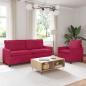 Preview: ARDEBO.de - Sofa Set 2 stk. Weinrot Samt