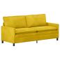 Preview: Sofa Set 2 stk. Gelb Samt