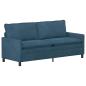 Preview: Sofa Set 2 stk. Blau Samt