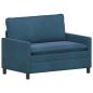 Preview: Sofa Set 2 stk. Blau Samt