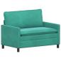 Preview: Sofa Set 2 stk. Türkis Samt