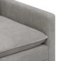 Preview: Sofa Set 2 stk. Hellgrau Samt
