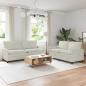 Preview: ARDEBO.de - Sofa Set 2 stk. Creme Samt