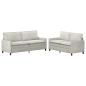 Preview: Sofa Set 2 stk. Creme Samt