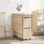 Preview: Esstisch 140 x 80 x 77 cm Holzwerkstoff Sonoma-Eiche