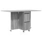 Preview: Esstisch 140 x 80 x 77 cm Holzwerkstoff Grau Sonoma