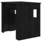 Preview: Esstisch 180 x 85 x 75 cm Holzwerkstoff Schwarze Eiche