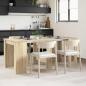 Preview: ARDEBO.de - Esstisch 180 x 85 x 75 cm Holzwerkstoff Sonoma-Eiche