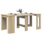 Preview: Esstisch 180 x 85 x 75 cm Holzwerkstoff Sonoma-Eiche