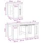 Preview: Esstisch Artisan-Eiche 180 x 85 x 75 cm Holzwerkstoff