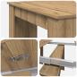 Preview: Esstisch Artisan-Eiche 180 x 85 x 75 cm Holzwerkstoff
