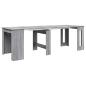 Preview: Esstisch 240 x 85 x 75 cm Holzwerkstoff Grau Sonoma