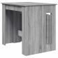 Preview: Esstisch 240 x 85 x 75 cm Holzwerkstoff Grau Sonoma