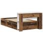 Preview: Bettgestell mit Stauraum Altholz 90 x 190 cm Holzwerkstoff