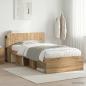 Preview: ARDEBO.de - Bettgestell mit Stauraum Artisan-Eiche 100 x 200 cm