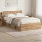 Preview: ARDEBO.de - Bettgestell mit Stauraum Artisan-Eiche 120 x 190 cm