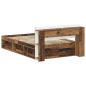 Preview: Bettgestell mit Stauraum Altholz 120 x 190 cm Holzwerkstoff