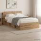 Preview: ARDEBO.de - Bettgestell mit Stauraum Artisan-Eiche 120 x 200 cm