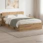Preview: ARDEBO.de - Bettgestell mit Stauraum Artisan-Eiche 140 x 190 cm
