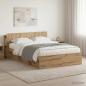 Preview: ARDEBO.de - Bettgestell mit Stauraum Artisan-Eiche 150 x 200 cm