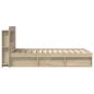 Preview: Bettgestell mit Stauraum Sonoma-Eiche 80 x 200 cm Holzwerkstoff