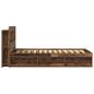 Preview: Bettgestell mit Stauraum Altholz 90 x 190 cm Holzwerkstoff