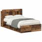 Preview: Bettgestell mit Stauraum Altholz 120 x 190 cm Holzwerkstoff