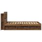 Preview: Bettgestell mit Stauraum Altholz 120 x 190 cm Holzwerkstoff