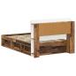 Preview: Bettgestell mit Stauraum Altholz 120 x 190 cm Holzwerkstoff