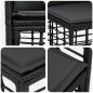 Preview: Outdoor-Sofagarnitur 12 Stk. Schwarz und Dunkelgrau Polyester
